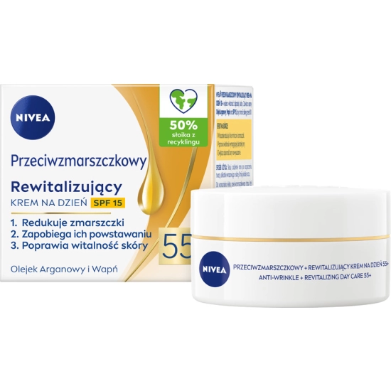Nivea 55+ – rewitalizujący krem przeciwzmarszczkowy na dzień 50 ml
