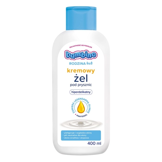 Bambino Rodzina Kremowy żel pod prysznic hiperdelikatny 400 ml