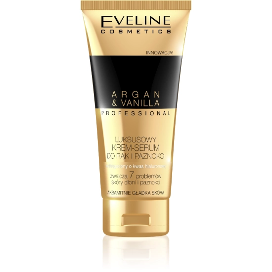 Eveline Cosmetics Argan & Vanilla – luksusowy krem-serum do rąk i paznokci 100 ml
