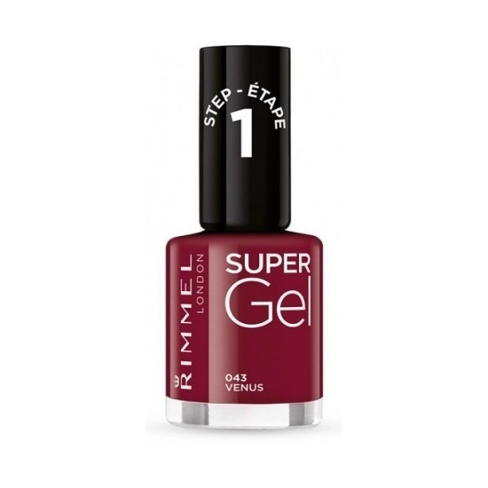 Rimmel London Super Gel Step 1 043 Venus – lakier do paznokci 12 ml