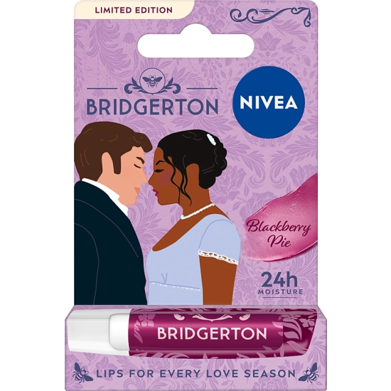 Nivea Bridgerton Edition Pielęgnująca pomadka do ust Blackberry Pie 4, 8 g