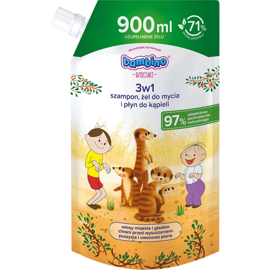 Bambino Żel do ciała/wł 900 ml surykatki