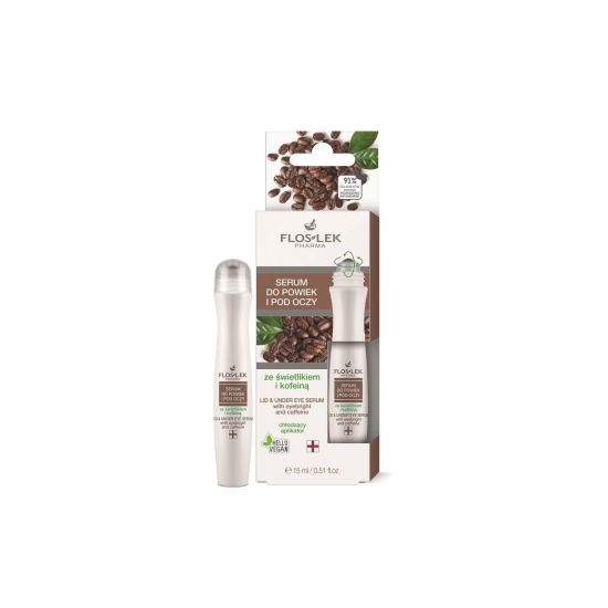 Floslek Oczy – serum do powiek i pod oczy ze świetlikiem i kofeiną 15 ml