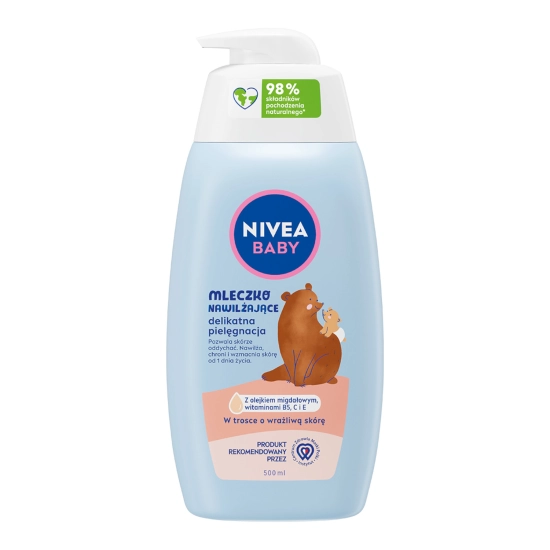Nivea Baby Mleczko nawilżające do ciała – delikatna pielęgnacja 500 ml