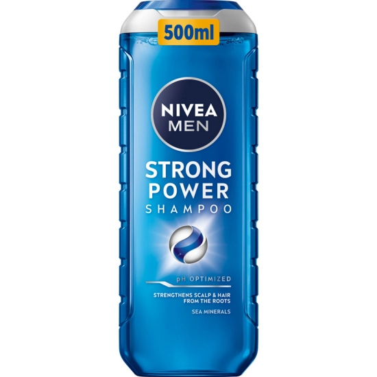 Nivea Men Strong Power – wzmacniający szampon do włosów z minerałami morskimi 500 ml