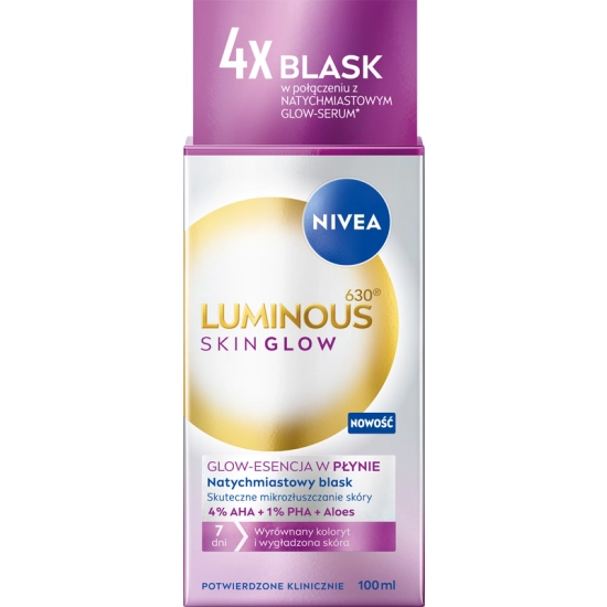 Nivea Luminous Even Glow Liquid Refiner Serum peelingujące 100 ml