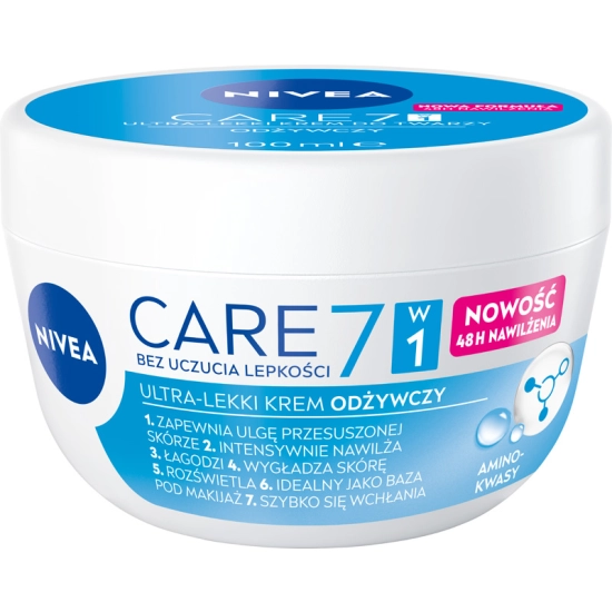 Nivea Care 7w1 Ultra Lekki Krem do twarzy – odżywczy 100 ml