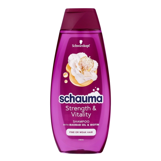 Schwarzkopf Schauma Szampon do włosów Strength & Vitality - włosy cienkie i łamliwe   400ml