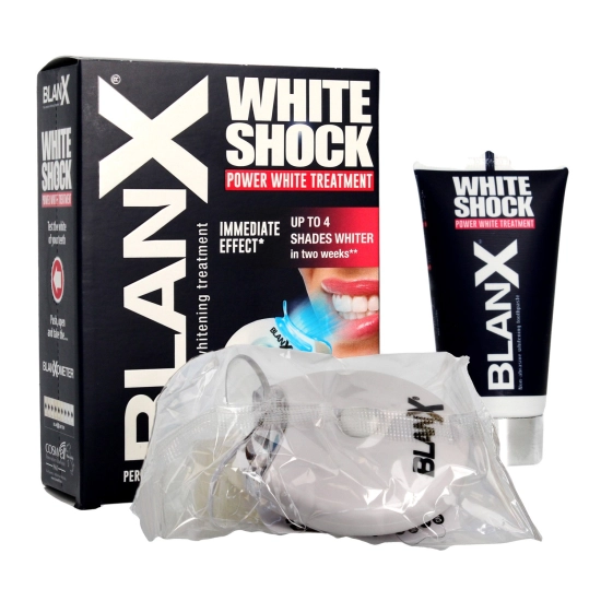 BLANX WHITE SHOCK Intensywny System Wyb.50ml+led&