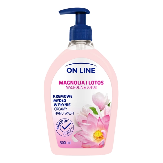 On Line Mydło kremowe w dozowniku Magnolia i Lotos  500ml