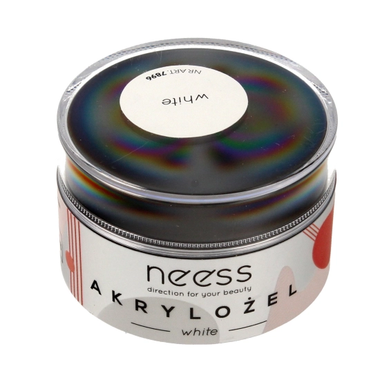 NEESS Akrylożel do paznokci White (7896)  15g