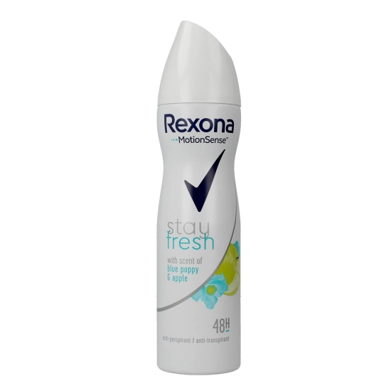 Rexona Stay Fresh Woman Dezodorant spray Blue Poppy & Apple  150ml