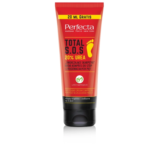 Perfecta Total S.O.S. Krem-kompres do stóp i pięt "Zmiękczające Skarpetki" 20% Urea 120ml