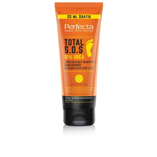 Perfecta Total S.O.S. Krem-kompres do szorstkich stóp i pięt "Wygładzające Skarpetki" 10% Urea 120ml