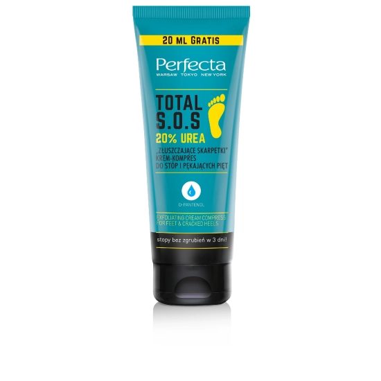 Perfecta Total S.O.S. Krem-kompres do stóp i pękających pięt "Złuszczające Skarpetki" 20% Urea 120ml