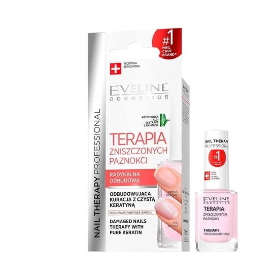 Eveline Nail Therapy Intensywna Kuracja wzmacniająco-odbudowująca  12ml