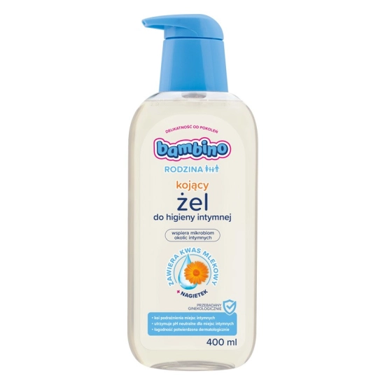 Bambino Rodzina Żel do higieny intymnej kojący Nagietek  400ml