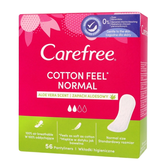 Carefree Cotton Aloe Wkładki higieniczne  1op.-56szt