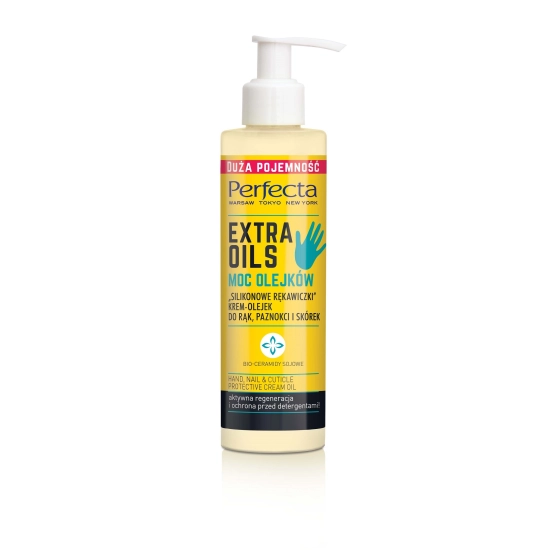 Perfecta Extra Oils Krem-Olejek do rąk "Silikonowe Rękawiczki" 195ml