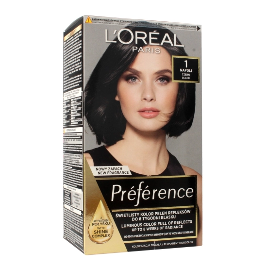 Loreal Preference Farba do włosów 1 Napoli - czerń  1op.