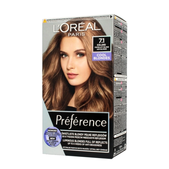 Loreal Farba Recital Preference L 7.1 Popielaty Blond