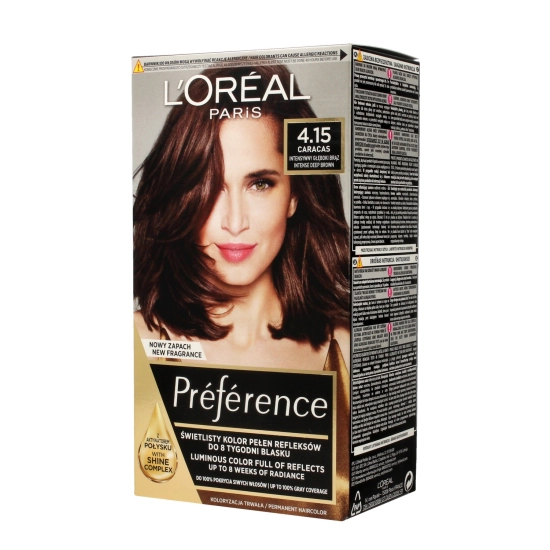 Loreal Farba Recital Preference M1 Cracas 4.15 Głęboki Kasztan