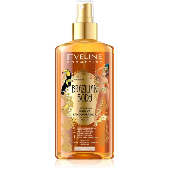 Eveline Brazilian Body Luksusowa Mgiełka samoopalająca do twarzy i ciała 5w1  150ml