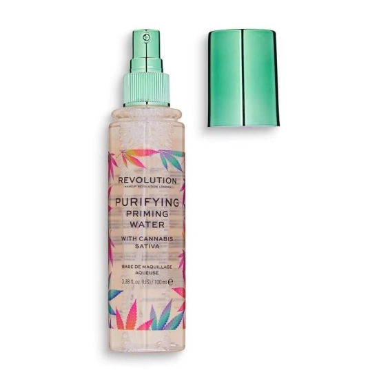 Makeup Revolution Baza pod makijaż w spray'u Priming Water W Cannabis Sativa