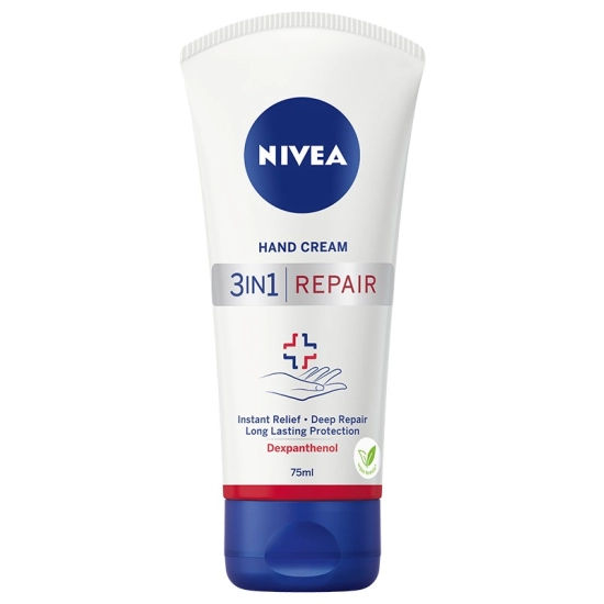 Nivea Hand Cream Krem do rąk odbudowujący 3w1 Repair 75ml
