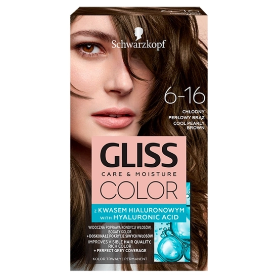Schwarzkopf Gliss Color Krem koloryzujący nr 6-16 Chłodny Perłowy Brąz 1op.