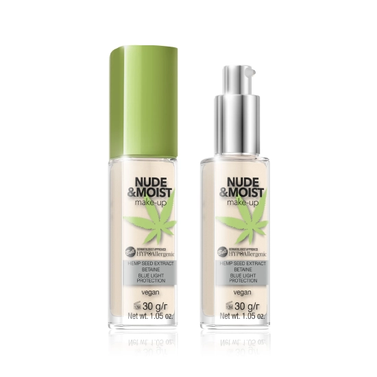Bell Hypoallergenic Nude & Moist Podkład do twarzy nawilżająco-odżywczy nr 02  30g