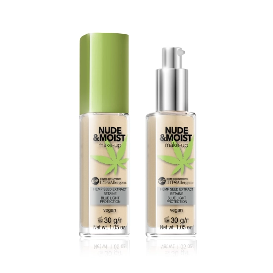 Bell Hypoallergenic Nude & Moist Podkład do twarzy nawilżająco-odżywczy nr 04  30g