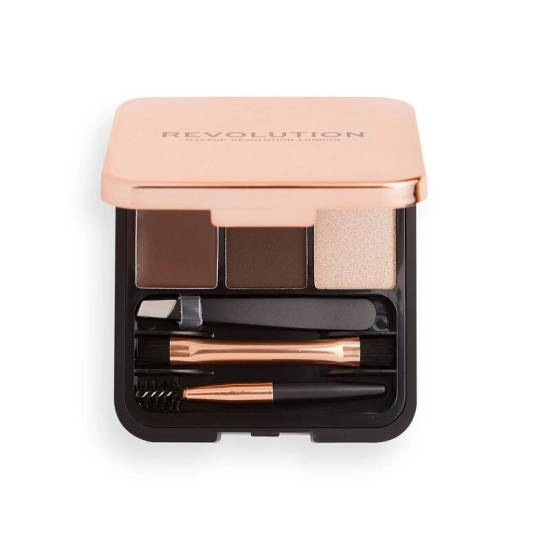 REVOLUTION Zestaw d/brwi Brow Sculpt Kit Dark