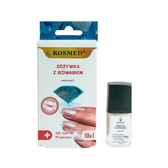 Kosmed Odżywka do paznokci z jedwabiem i witaminą E 10w1  9ml