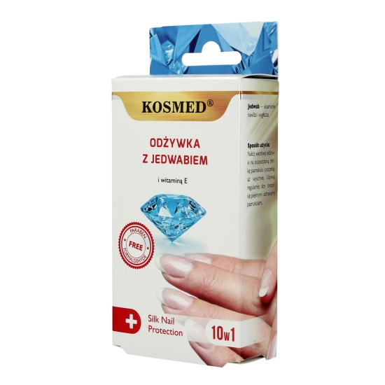 Kosmed Odżywka do paznokci z jedwabiem i witaminą E 10w1  9ml