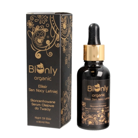 BIOnly Organic Eliksir Sen Nocy Letniej Skoncentrowane Serum olejowe do twarzy 30ml