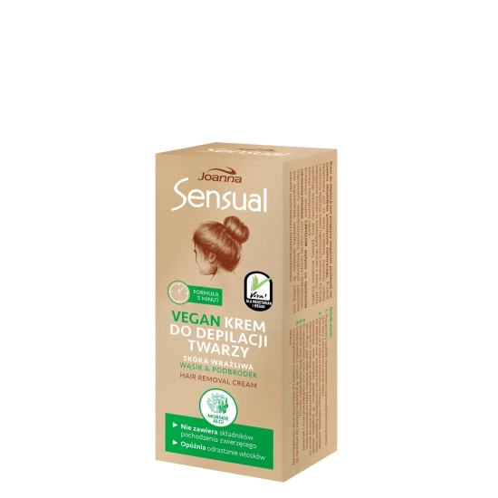 Joanna Sensual Krem do depilacji twarzy Vegan - Morskie Algi 20g