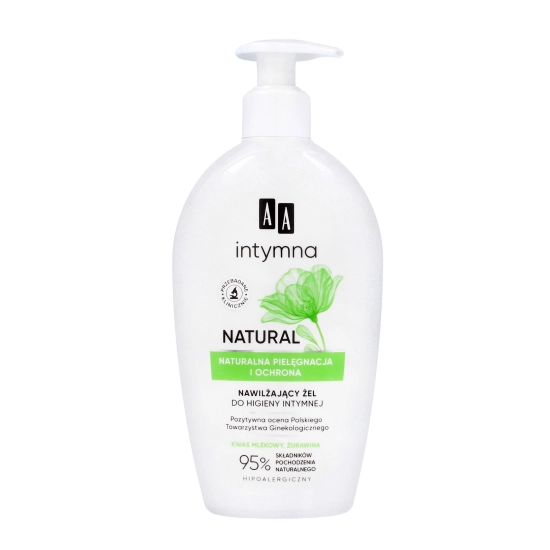 AA Intymna Natural 95% Nawilżający Żel do higieny intymnej 300ml