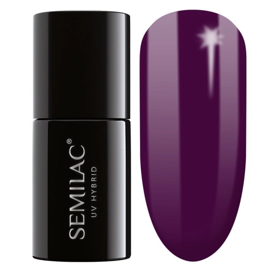 SEMILAC Lakier hybrydowy 015 Plum - 7 ml