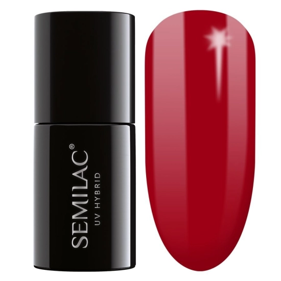 SEMILAC Lakier hybrydowy 027 Intense Red - 7 ml