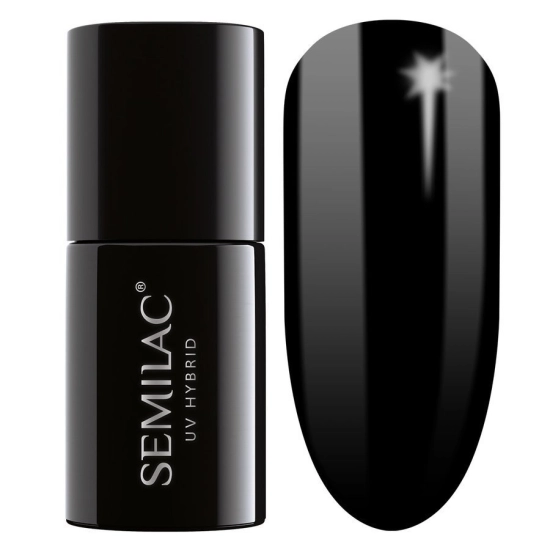 SEMILAC Lakier hybrydowy 031 Black Diamond - 7 ml