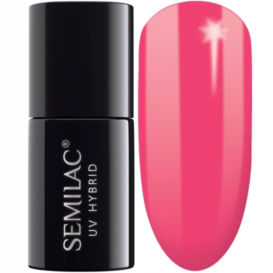 SEMILAC Lakier hybrydowy 042 Neon Raspberry - 7 ml