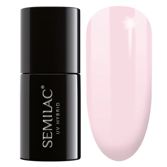 SEMILAC Lakier hybrydowy 052 Pink Opal - TRANSPARENTNY - 7 ml