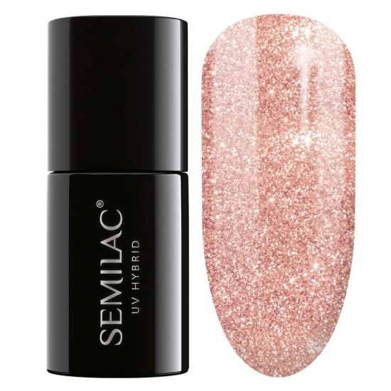 SEMILAC Lakier hybrydowy 094 Pink Gold - 7 ml