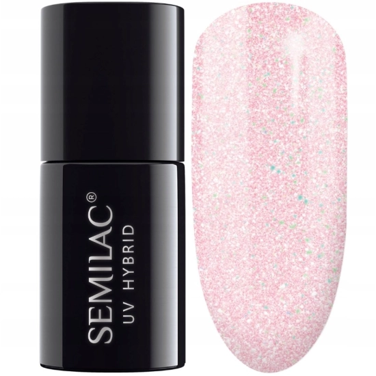 SEMILAC Lakier hybrydowy 164 Pink Crystals - 7 ml
