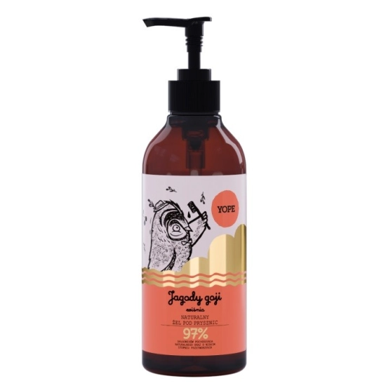 YOPE Żel pod prysznic JAGODY GOJI i WIŚNIA  400ml