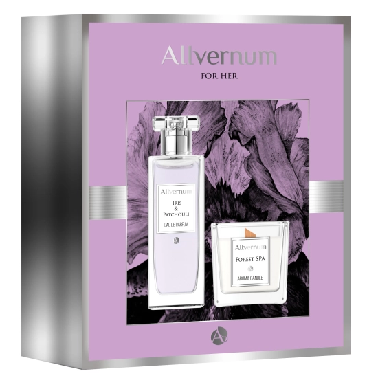 ALLVE ZEST ŚW Edt Iris & Patchoul  + Świeca Forest