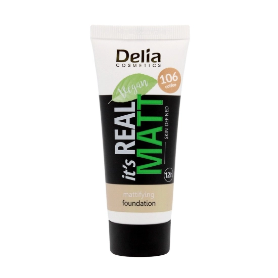 DELIA Real Matt 106 podkład coffee 30ml