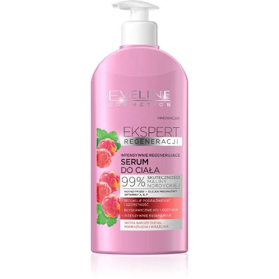 Eveline Ekspert Regeneracji Serum do ciała intensywnie regenerujące - Malina Nordycka  350ml