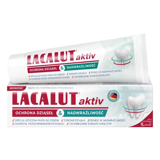 Lacalut Pasta do zębów Activ&Sensitiwe ochrona dziąseł&nadwrażliwość 75ml